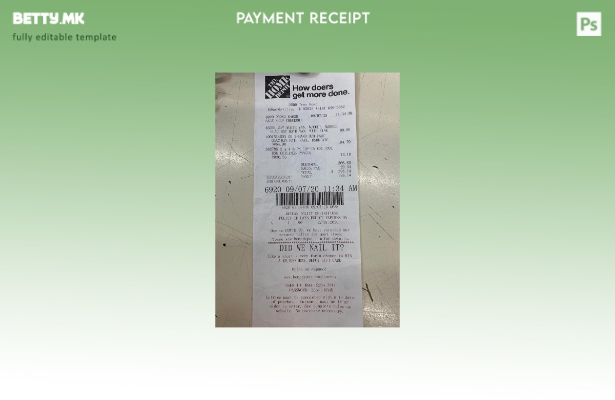 модерен стил шаблонот за сметки за домашно депо